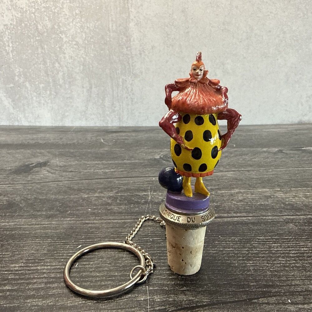 Pewter Cirque Du Soleil Wine Bottle Cork